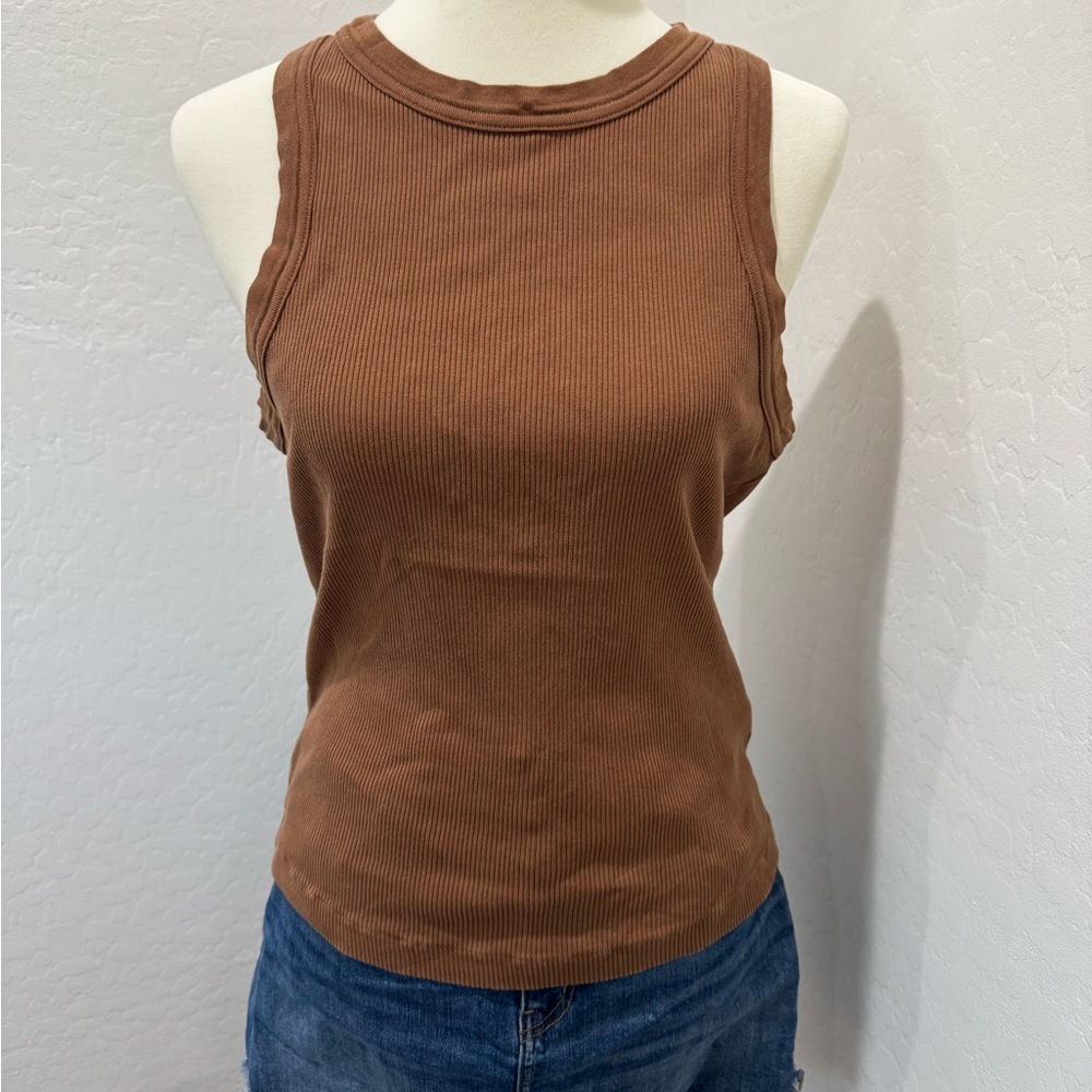 Citizens of Humanity Isabel Tank in jojoba brown in size xl